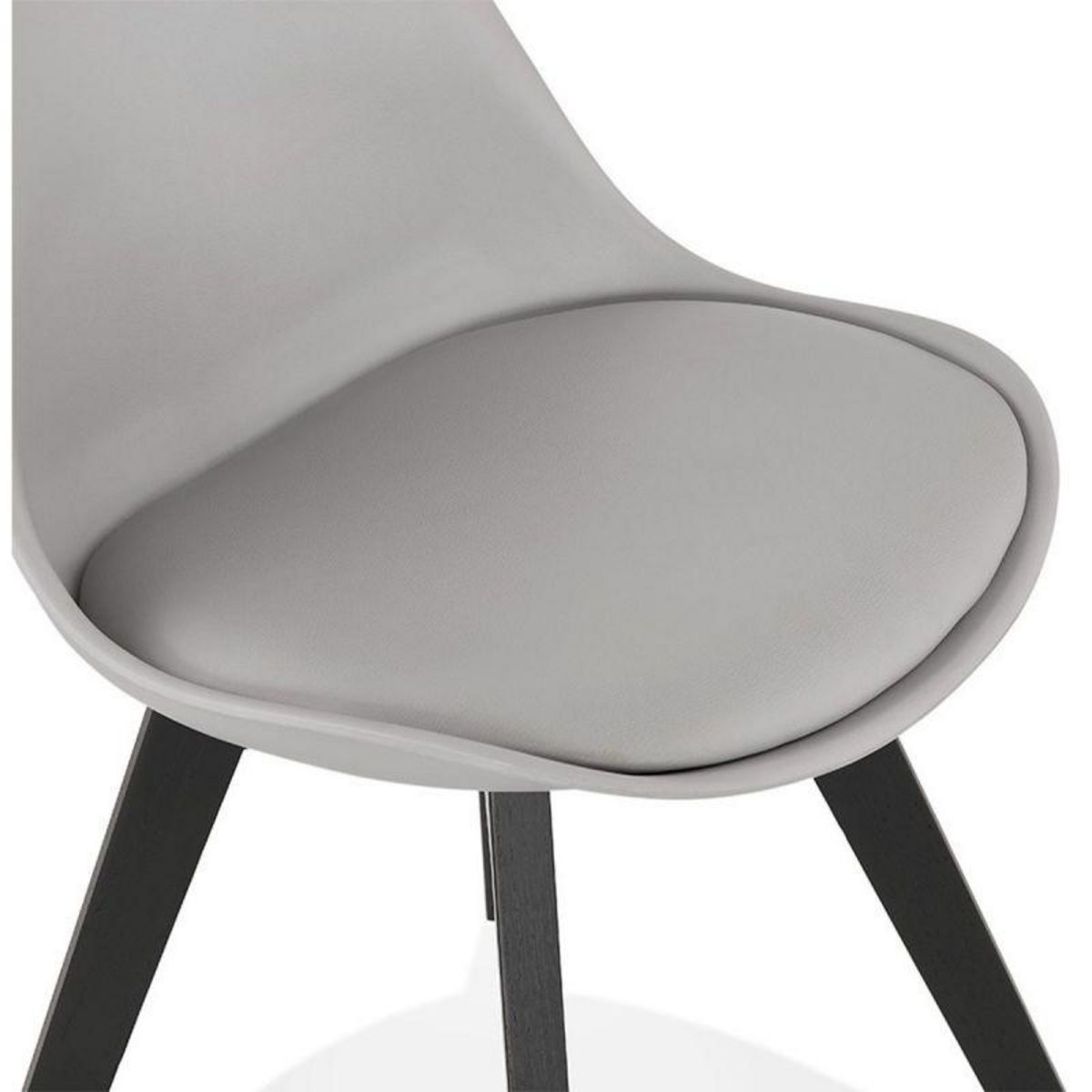 Paris Prix Chaise Design  Toledo  82cm Gris & Noir