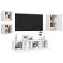 Voir la diapositive 3 : VIDAXL Ensemble de meubles TV 5 pcs Blanc Bois d'ingenierie