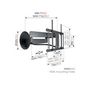 Voir la diapositive 2 : Vogel's Support mural pour écran plat Vogel s TVM 7655 ORIENTABLE 120 POUR TV DE 40 A 77