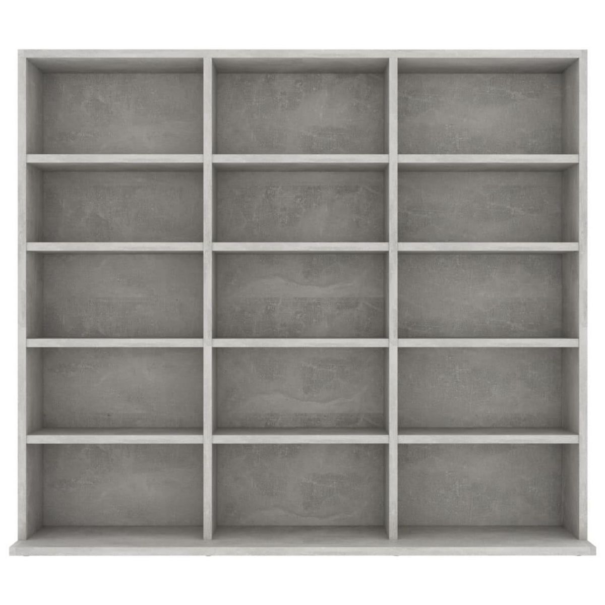 VIDAXL Armoire a CD Gris beton 102x23x89,5 cm Bois d'ingenierie