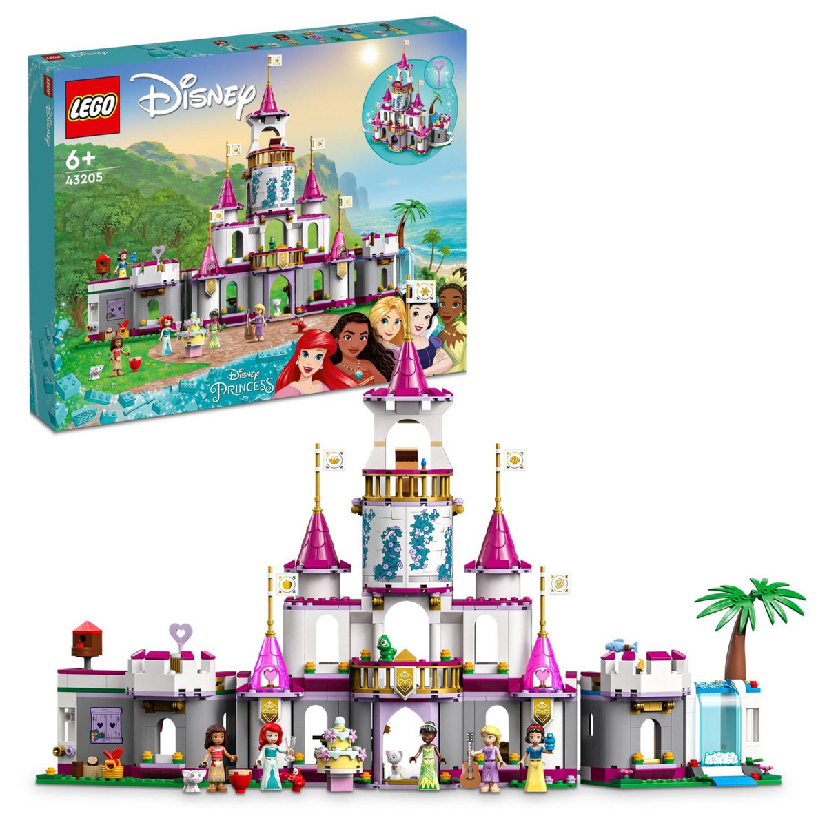 LEGO Disney Princess 43205 Aventures Épiques dans le Château, Jouet de Construction