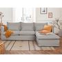 Voir la diapositive 2 : LISA DESIGN Adriann - canapé d'angle droit fixe - 4 places - en tissu déhoussable
