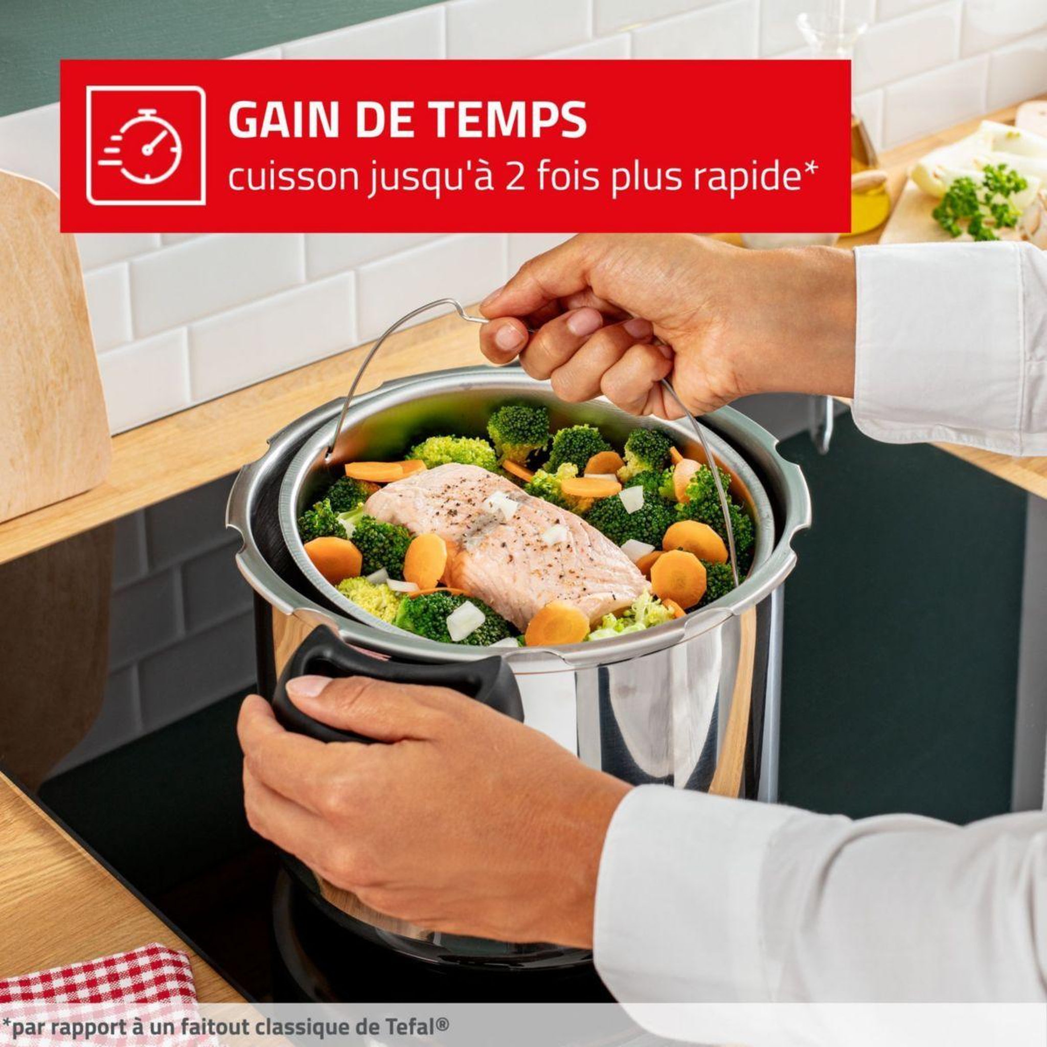 Voir la diapositive 4 : SEB Autocuiseur clipsominut gourmande 7.5l