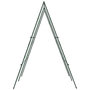 Voir la diapositive 6 : OUTSUNNY Treillis de jardin forme A support plantes grimpantes acier vert