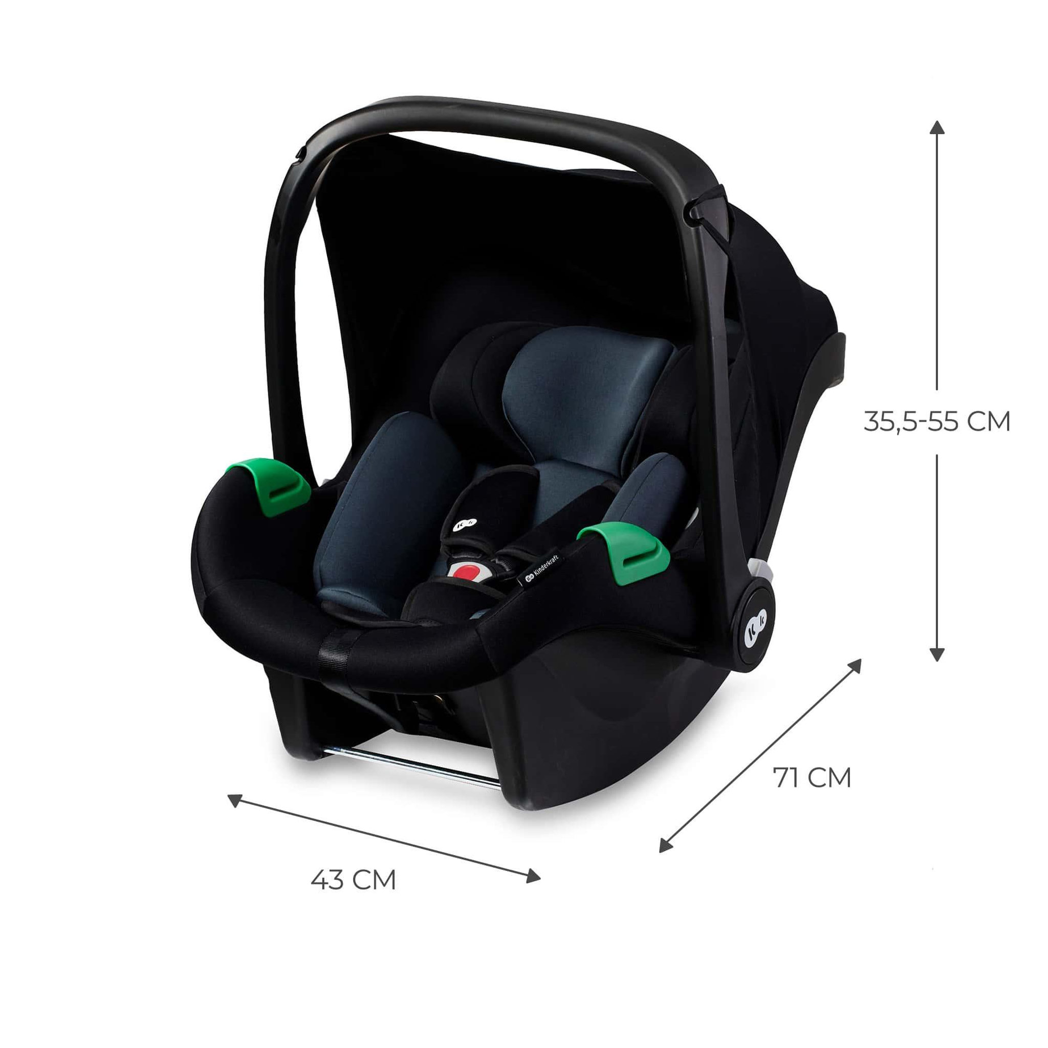 Voir la diapositive 6 : KINDERKRAFT Siège auto i-Size naissance avec protections renforcées