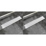 Voir la diapositive 1 : VIDAXL Drain de douche lineaire 2 pcs 630 x 140 mm Acier inoxydable