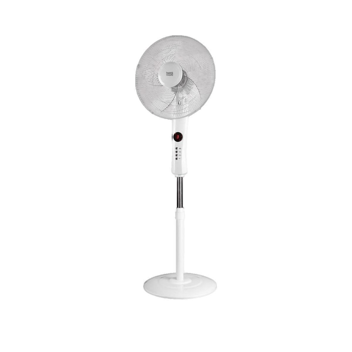 Tesa Ventilateur debout Teesa TSA8024 noir avec oscillation 90 degrés