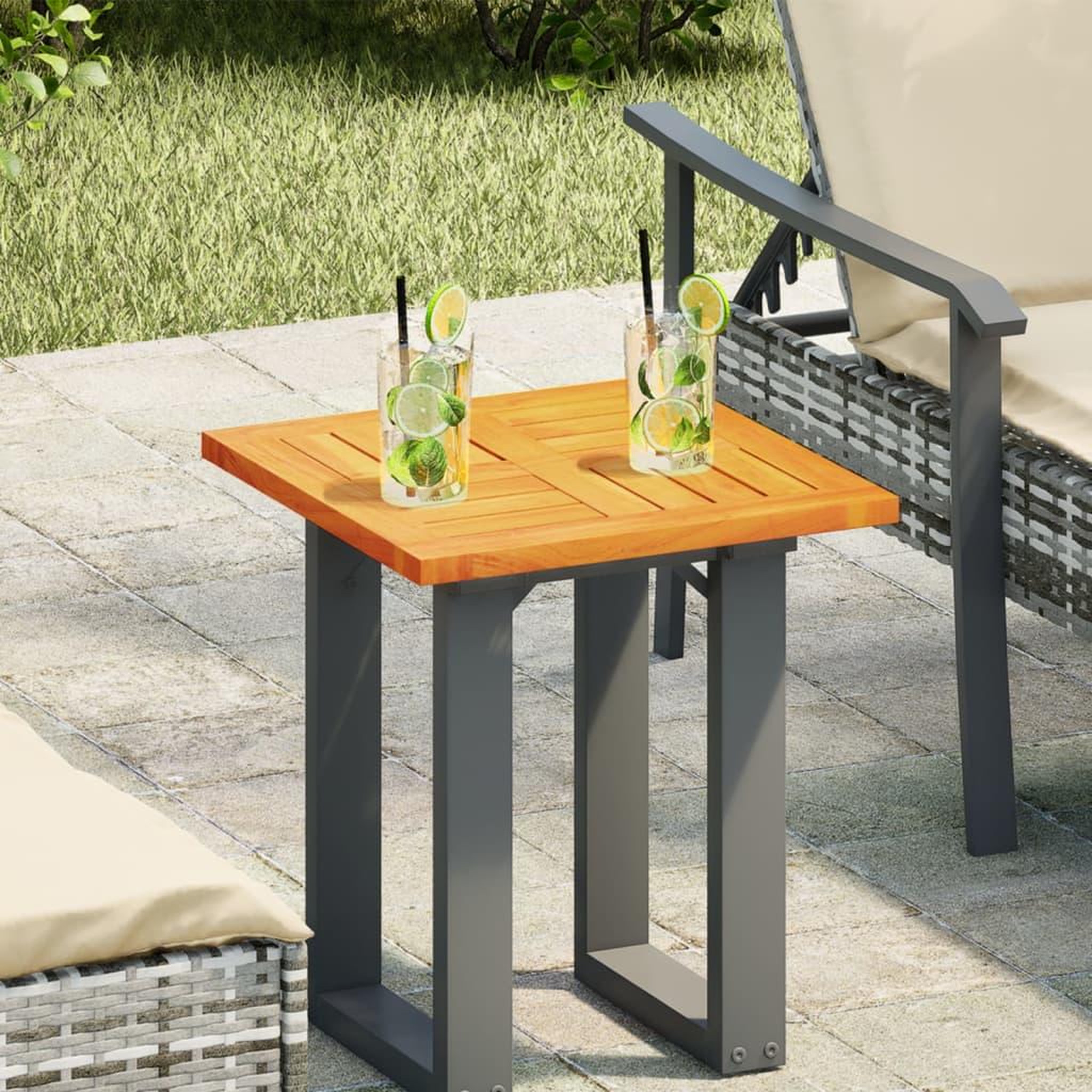 VIDAXL Dessus de table 40x40x2 cm carre bois massif d'acacia