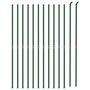 Voir la diapositive 3 : VIDAXL Cloture en treillis metallique avec bride vert 2x25 m