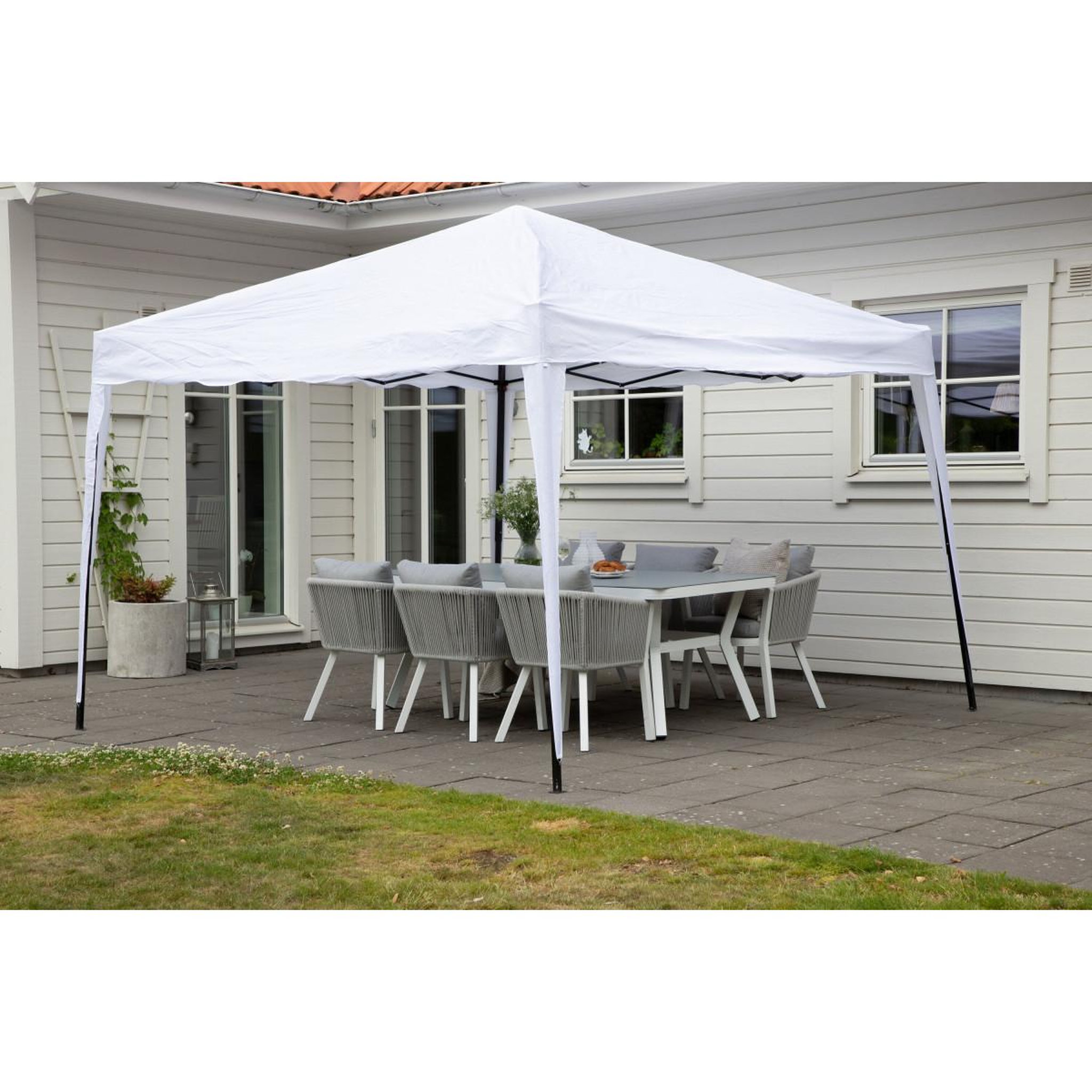 Voir la diapositive 5 : Paris Prix Pavillon en Tissu  Gazebo  295cm Blanc