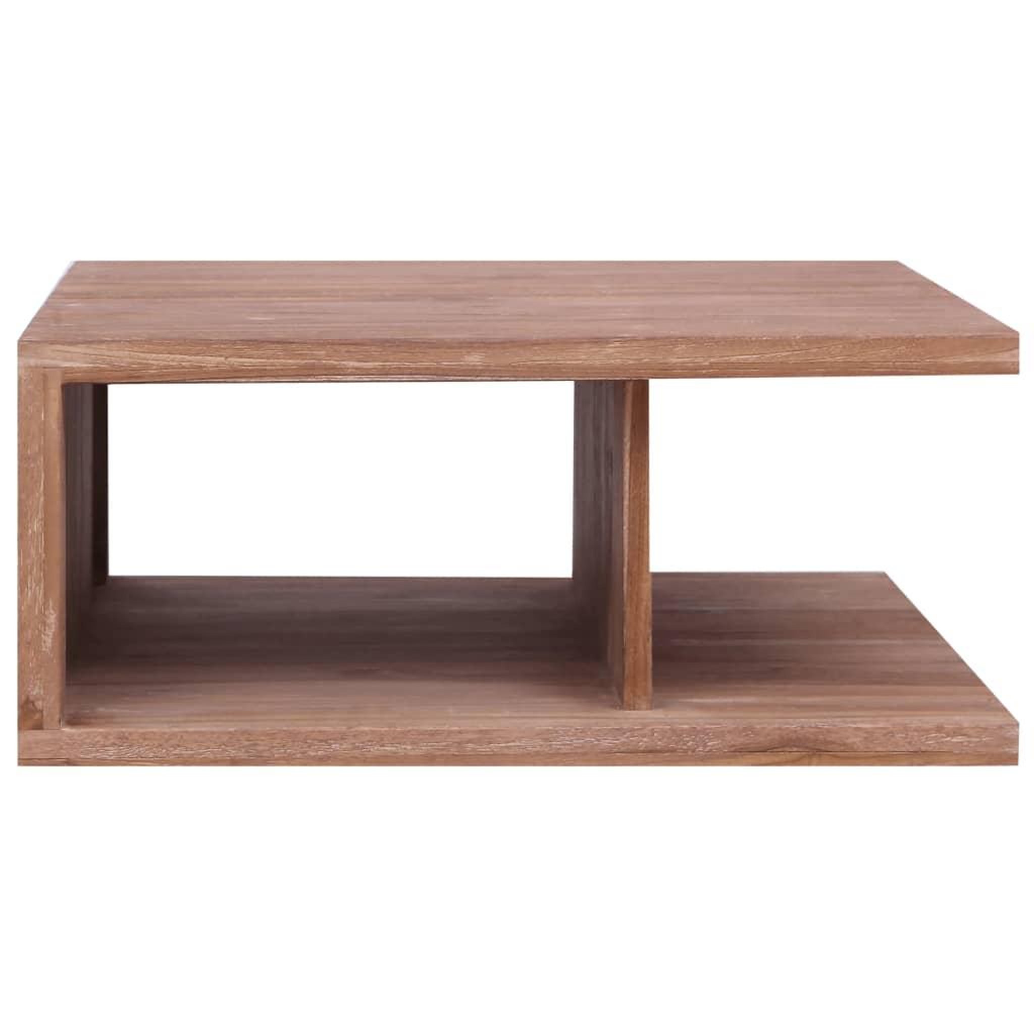 Voir la diapositive 2 : VIDAXL Table basse 70x70x30 cm bois de teck massif