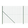 Voir la diapositive 4 : VIDAXL Cloture en treillis metallique avec bride vert 1,4x25 m