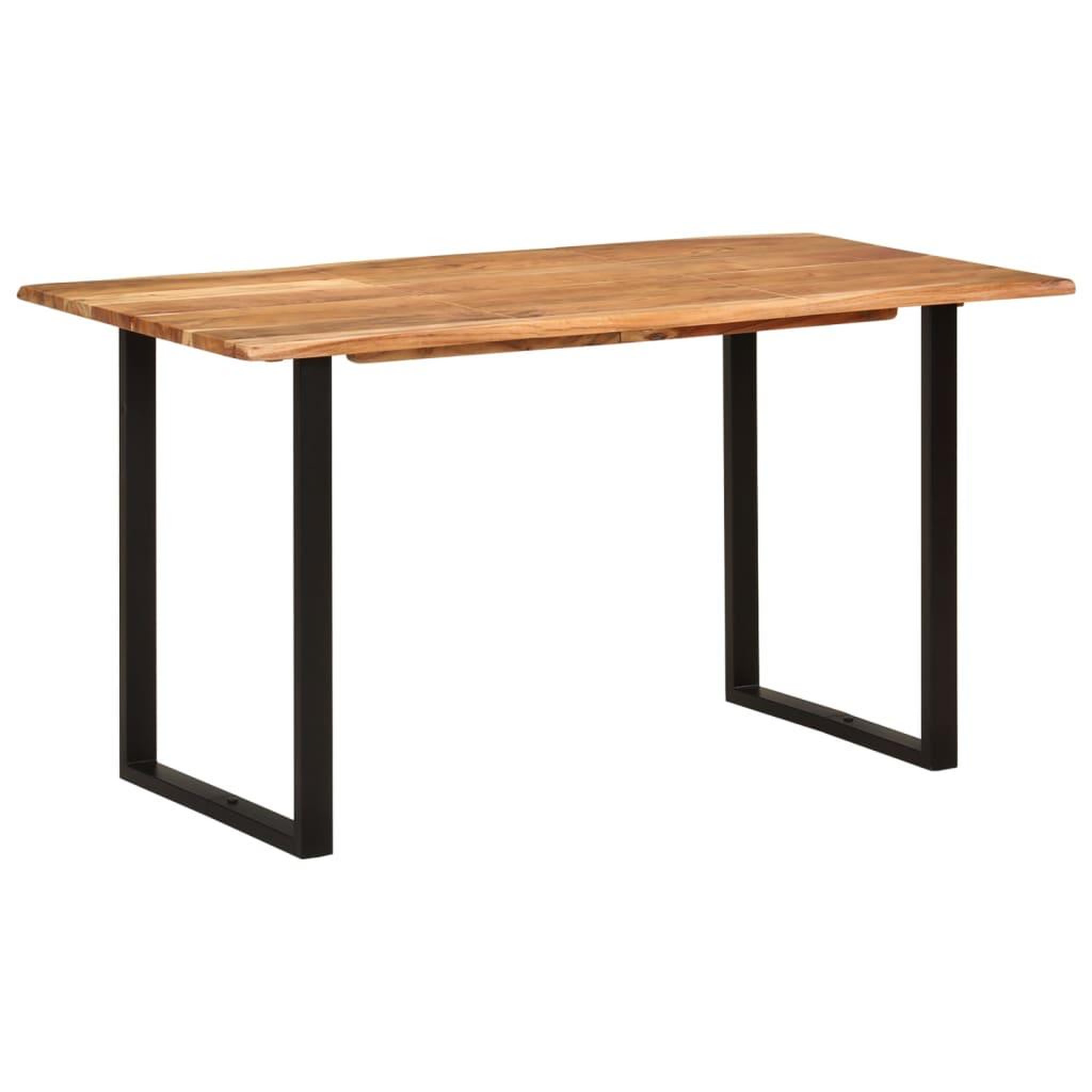 Voir la diapositive 1 : VIDAXL Table de salle a manger 140x70x76 cm Bois d'acacia solide