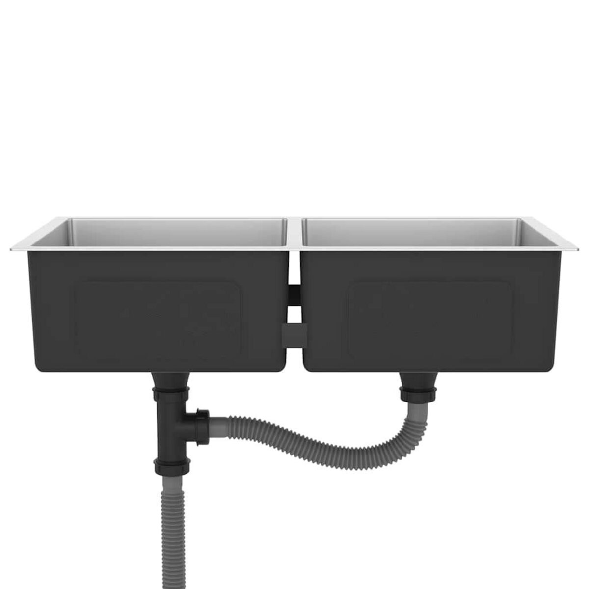 VIDAXL Evier de cuisine fait main Acier inoxydable