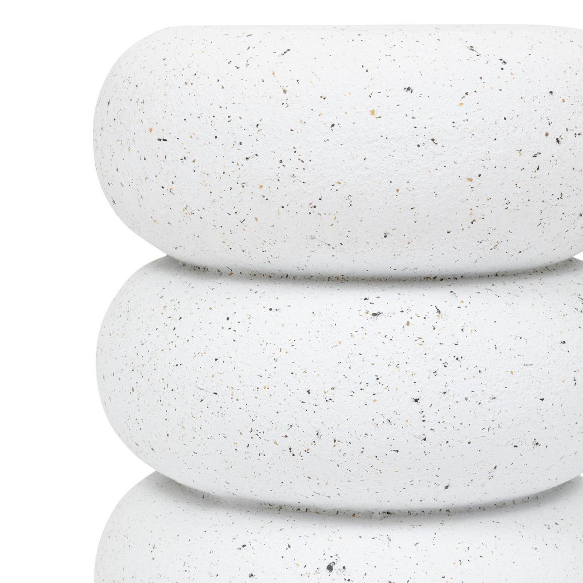 ATMOSPHERA Table d'appoint ronde STONETO - Blanc