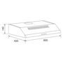Voir la diapositive 3 : Airlux Hotte visière 60cm 344m3/h noir - ahc640bk