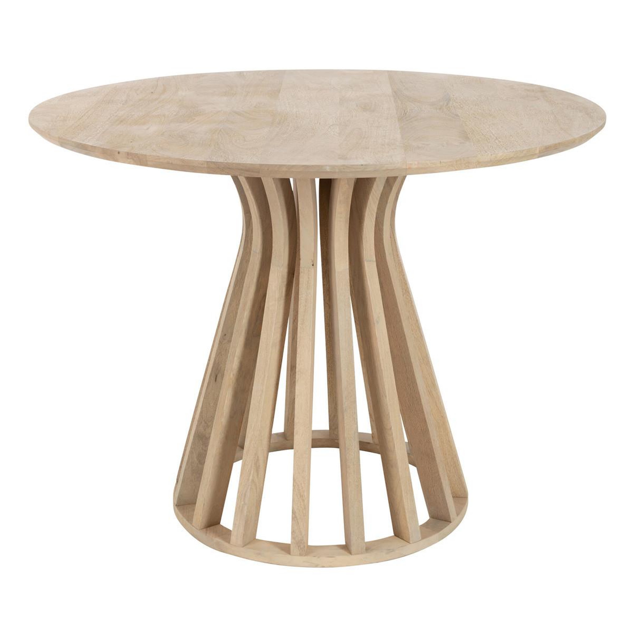 J-LINE Table de repas en bois  connie  110cm naturel