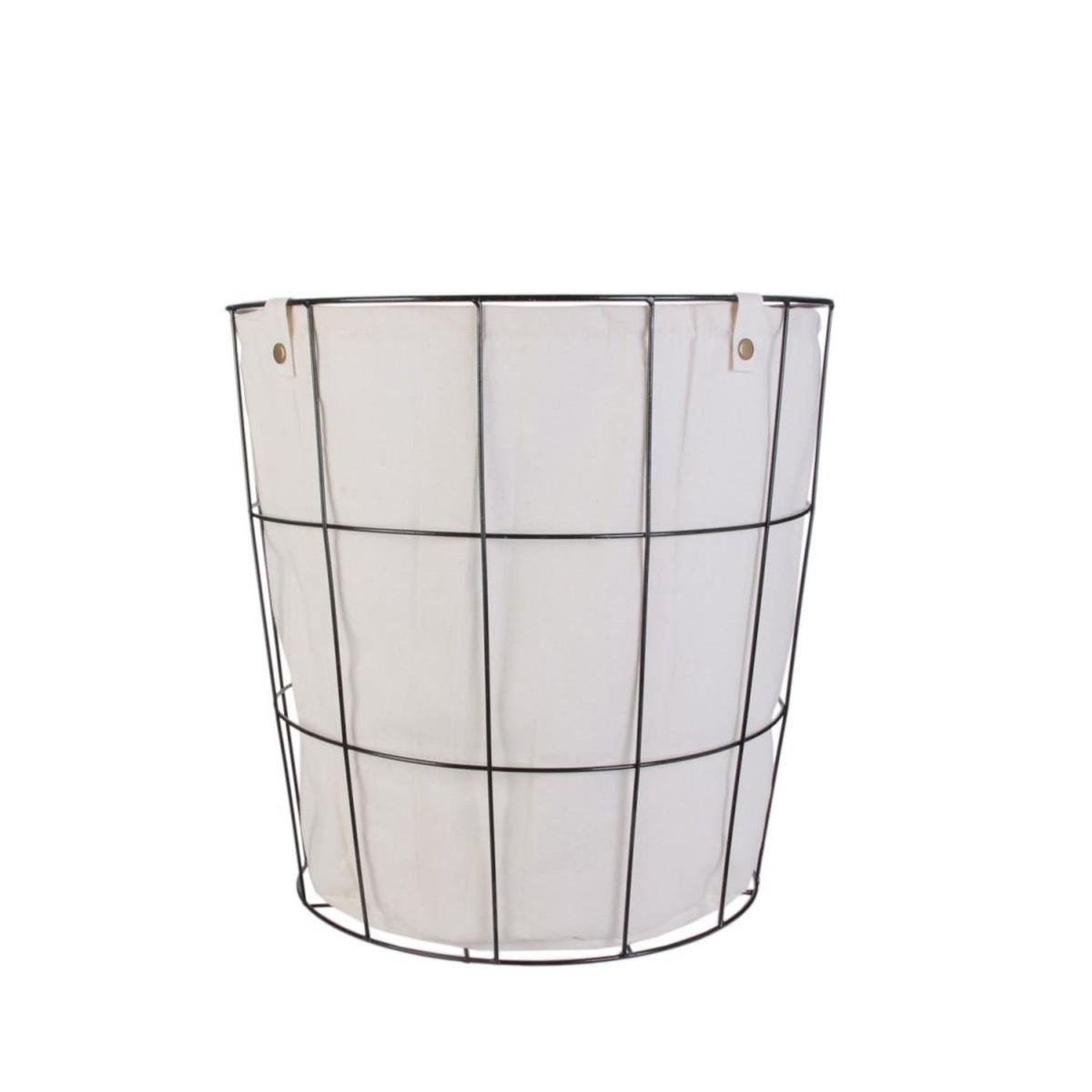 Paris Prix Panier de Rangement Rond  Filaire  40cm Noir