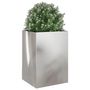 Voir la diapositive 4 : VIDAXL Jardiniere argente 52x48x75 cm acier inoxydable
