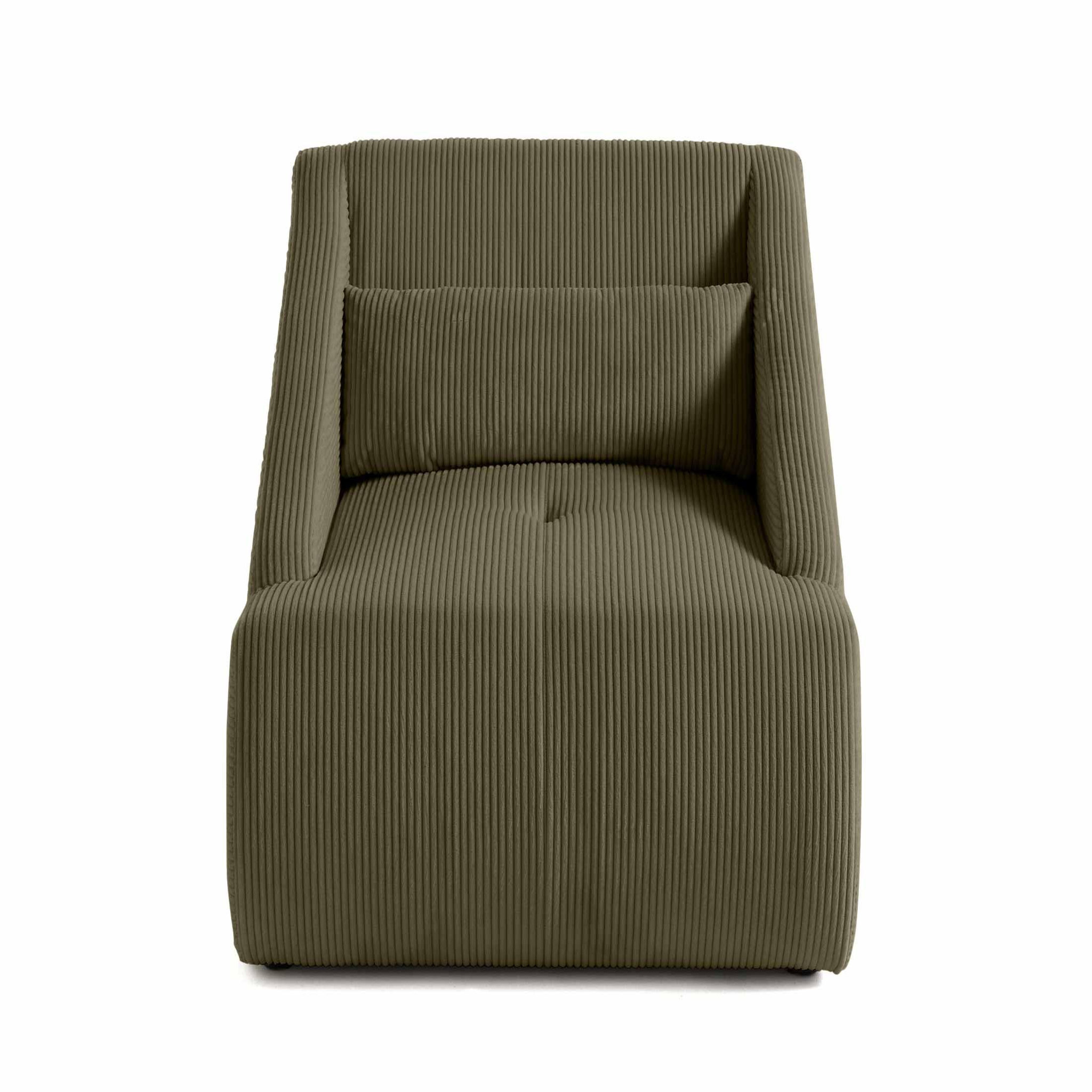 Voir la diapositive 1 : LISA DESIGN Onyx - fauteuil - en velours côtelé