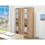 Voir la diapositive 8 : Armoire de rangement multifonctions 2 portes L70cm VISCONTI