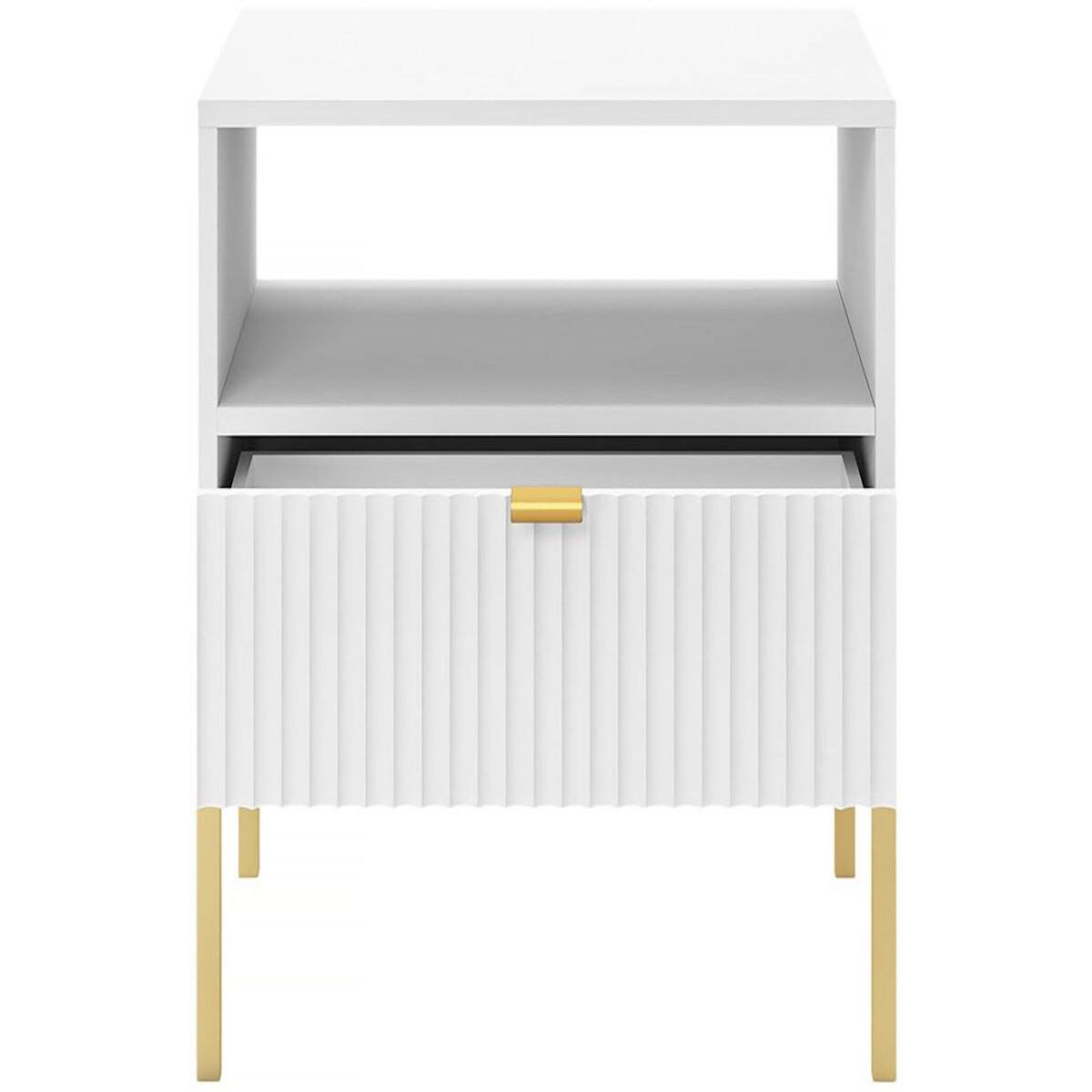 Habitat et Jardin Table de chevet en bois  Tunis  - Blanche