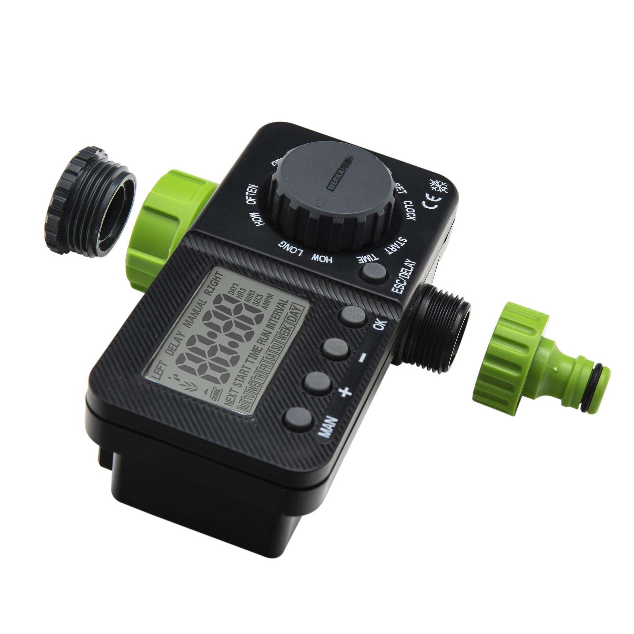 Voir la diapositive 2 : WERKAPRO Programmateur d'arrosage digital werka pro