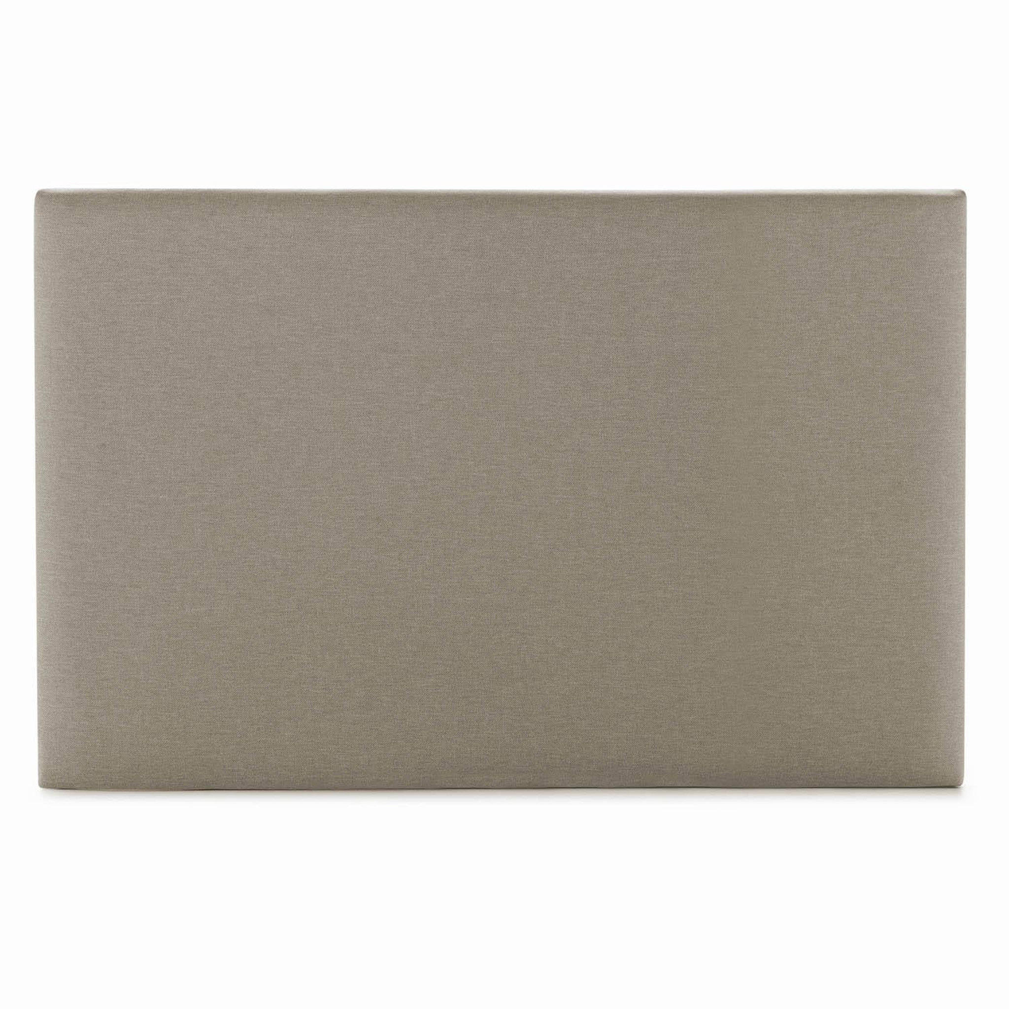 Voir la diapositive 3 : VS VENTA-STOCK Tête de lit Aura tapissée en tissu Beige 90x60 cm