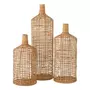 Paris Prix Lot de 3 Vases Déco  Bambou  80cm Naturel