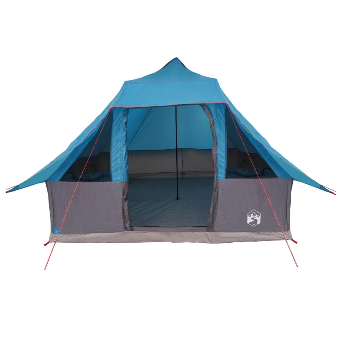 VIDAXL Tente Famille Tipi Bleue 8 Personnes Imperméable