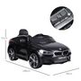 Voir la diapositive 3 : HOMCOM Voiture électrique enfants 6 V 3 Km/h max. effets sonores et lumineux télécommande incluse noir BMW 6 GT