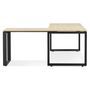 Voir la diapositive 3 : Paris Prix Bureau d'Angle Design  Abigano  170cm Naturel & Noir
