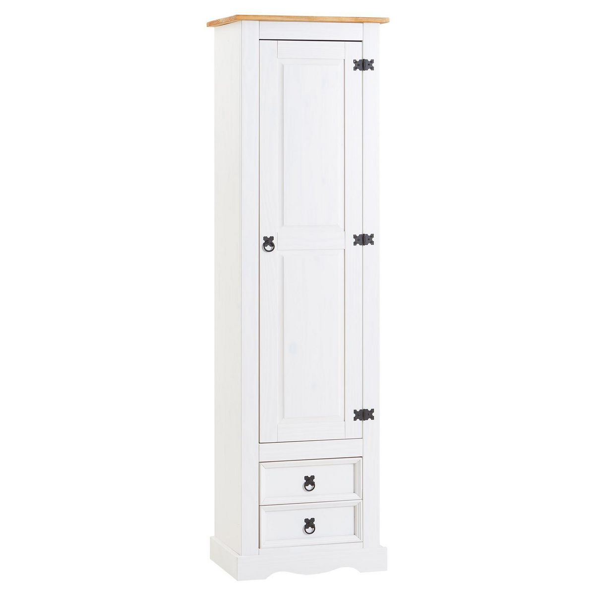 IDIMEX Armoire TEQUILA avec 1 porte et 2 tiroirs, en pin massif