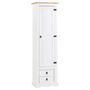 Voir la diapositive 4 : IDIMEX Armoire TEQUILA avec 1 porte et 2 tiroirs, en pin massif