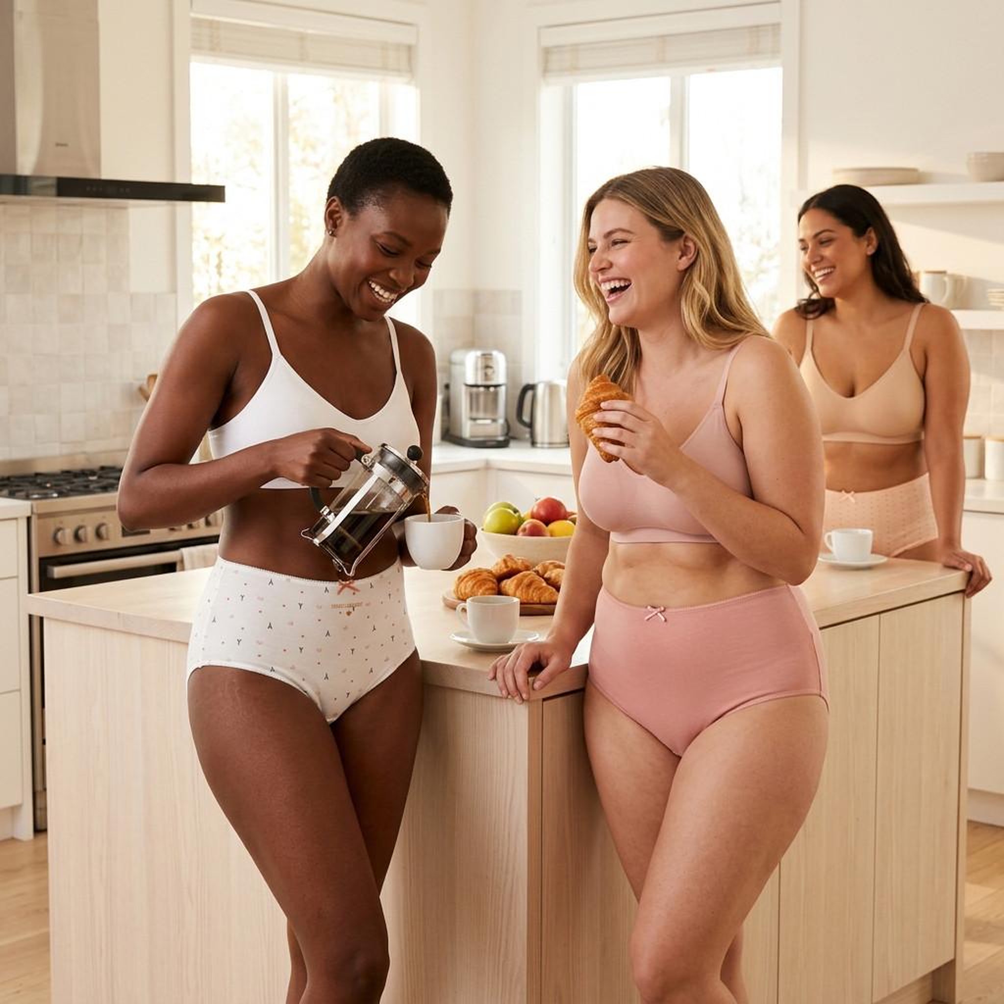 Voir la diapositive 4 : OZABI OZABI Pack de Culottes Femme Taille Haute Coton – Lot de 6