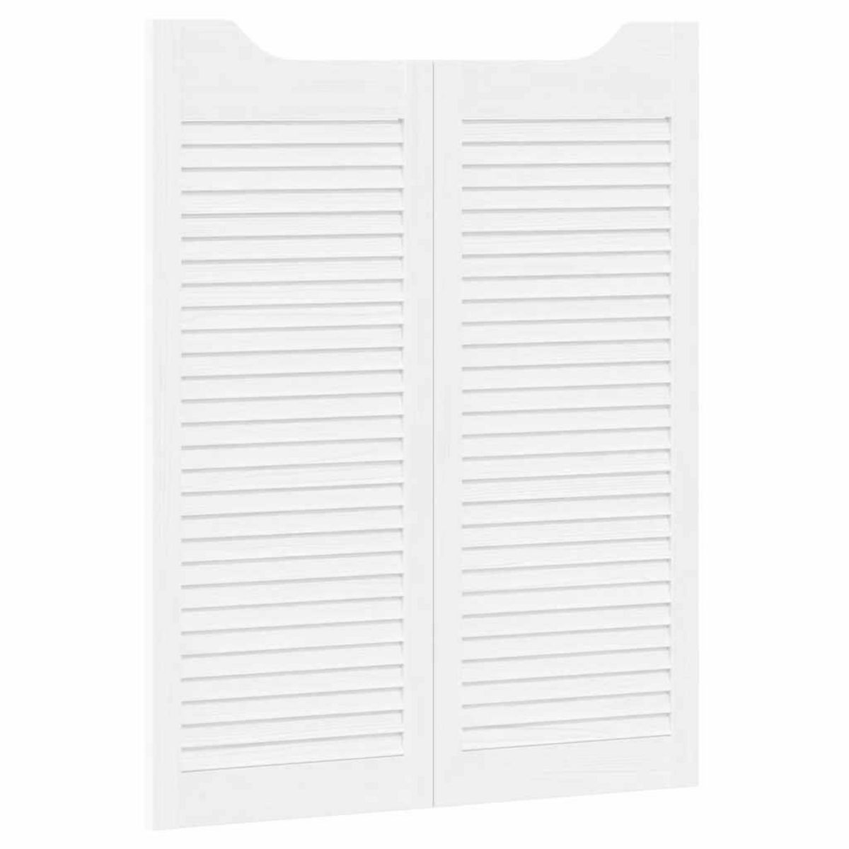 VIDAXL Portes battantes a persiennes 2 paires blanc 100x80 cm