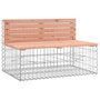 Voir la diapositive 2 : VIDAXL Banc de jardin design gabion 103x70x65cm bois massif de douglas