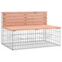 Voir la diapositive 2 : VIDAXL Banc de jardin design gabion 103x70x65cm bois massif de douglas