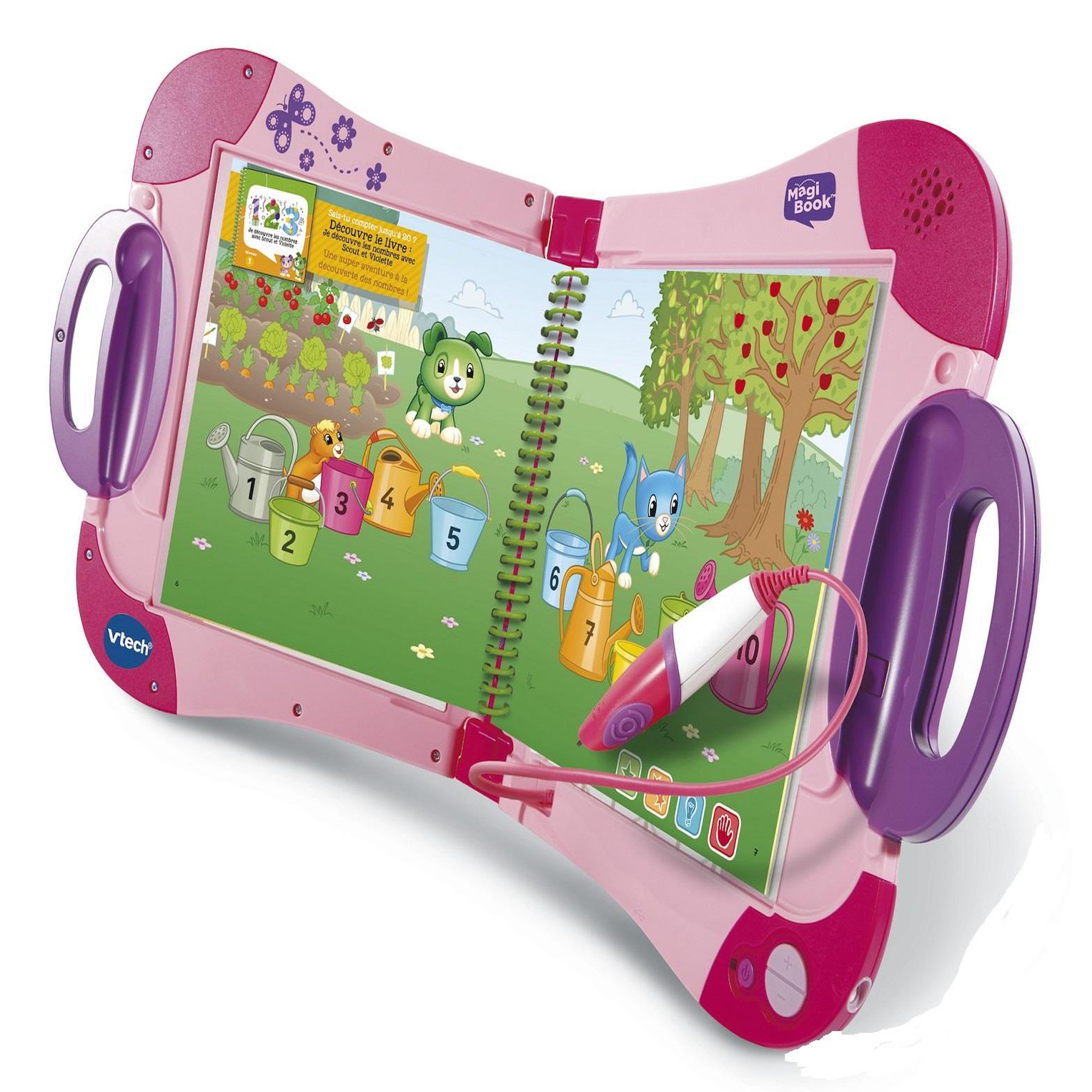 Voir la diapositive 3 : VTECH Magibook Starter Pack Rose 