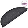 Voir la diapositive 1 : VIDAXL Tapis d'escalier 20 pcs anthracite 56x17x3 cm