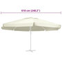 Voir la diapositive 5 : VIDAXL Tissu de remplacement pour parasol d'exterieur Sable 610 cm