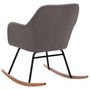 Voir la diapositive 5 : VIDAXL Chaise à bascule Gris clair Tissu