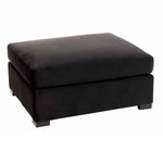 Paris Prix Pouf en Velours Design  Abosa  113cm Noir