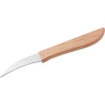 NIROSTA Couteau de cuisine éplucheur manche en bois 16 cm Nirosta