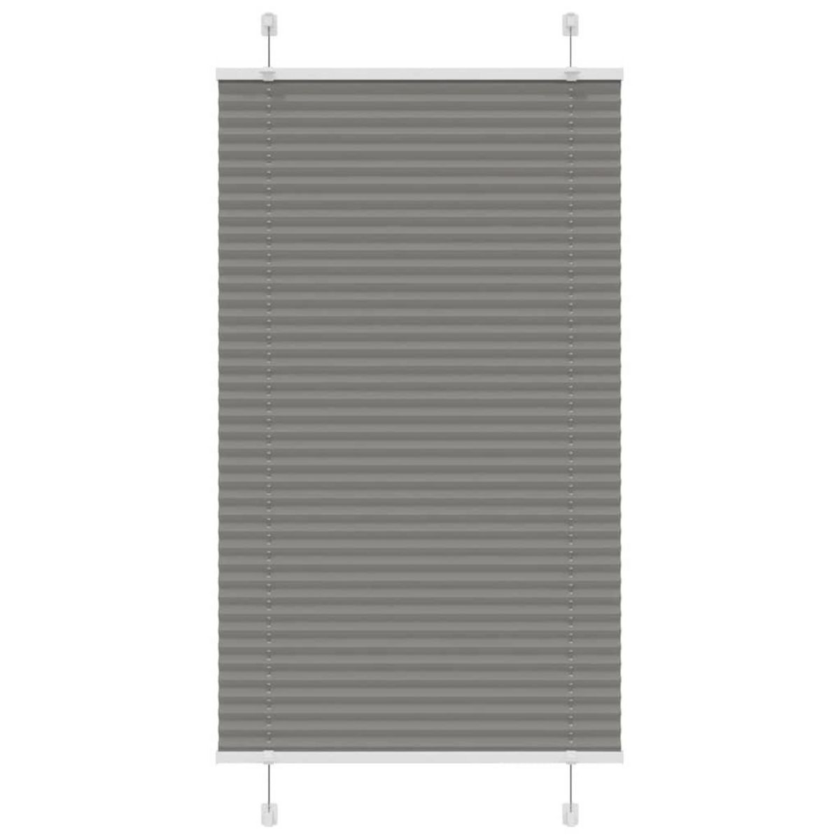VIDAXL Store plisse anthracite 75x100 cm largeur du tissu 74,4 cm