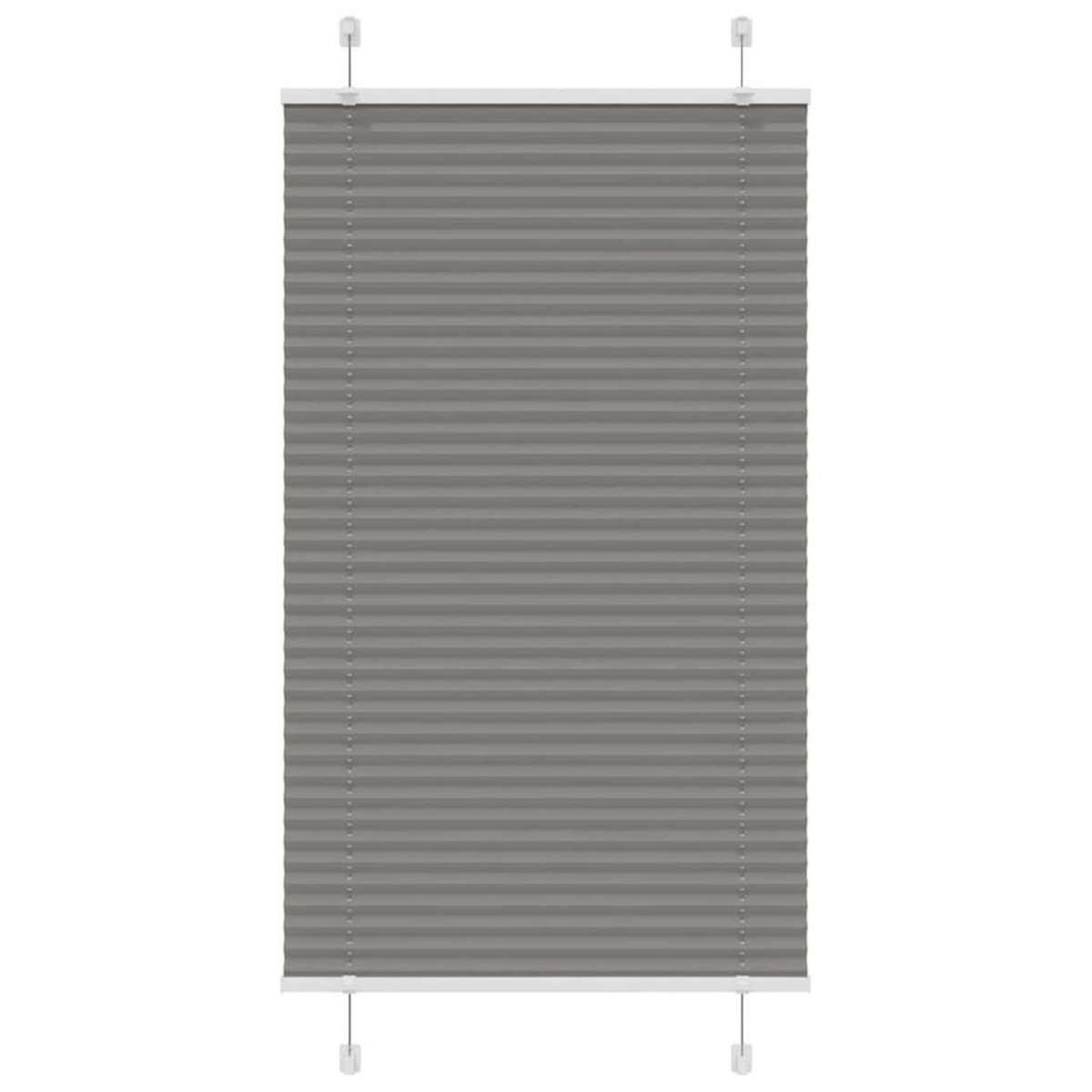 VIDAXL Store plisse anthracite 75x100 cm largeur du tissu 74,4 cm