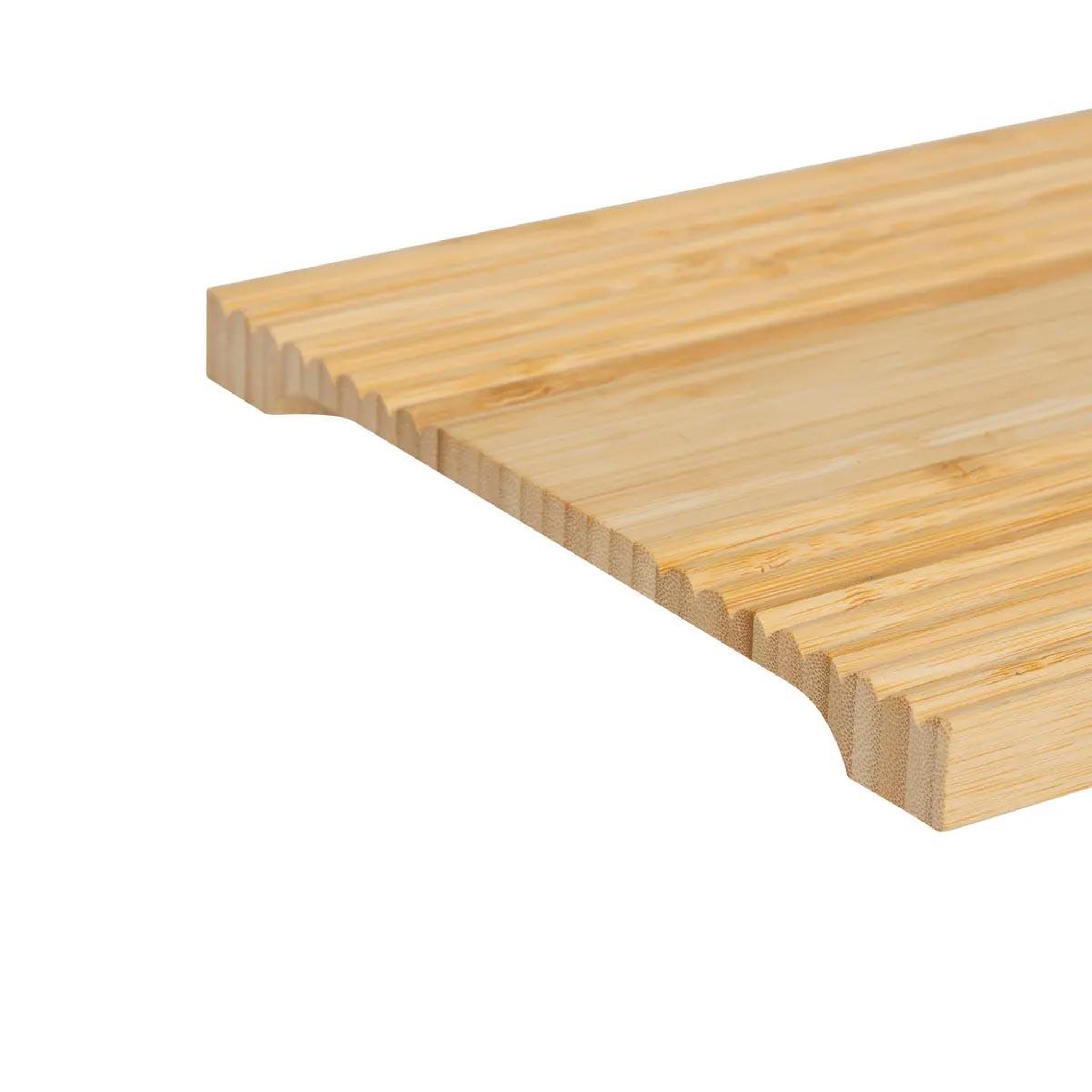 Voir la diapositive 2 : FIVE Planche à découper en bambou  rainuré  30cm naturel