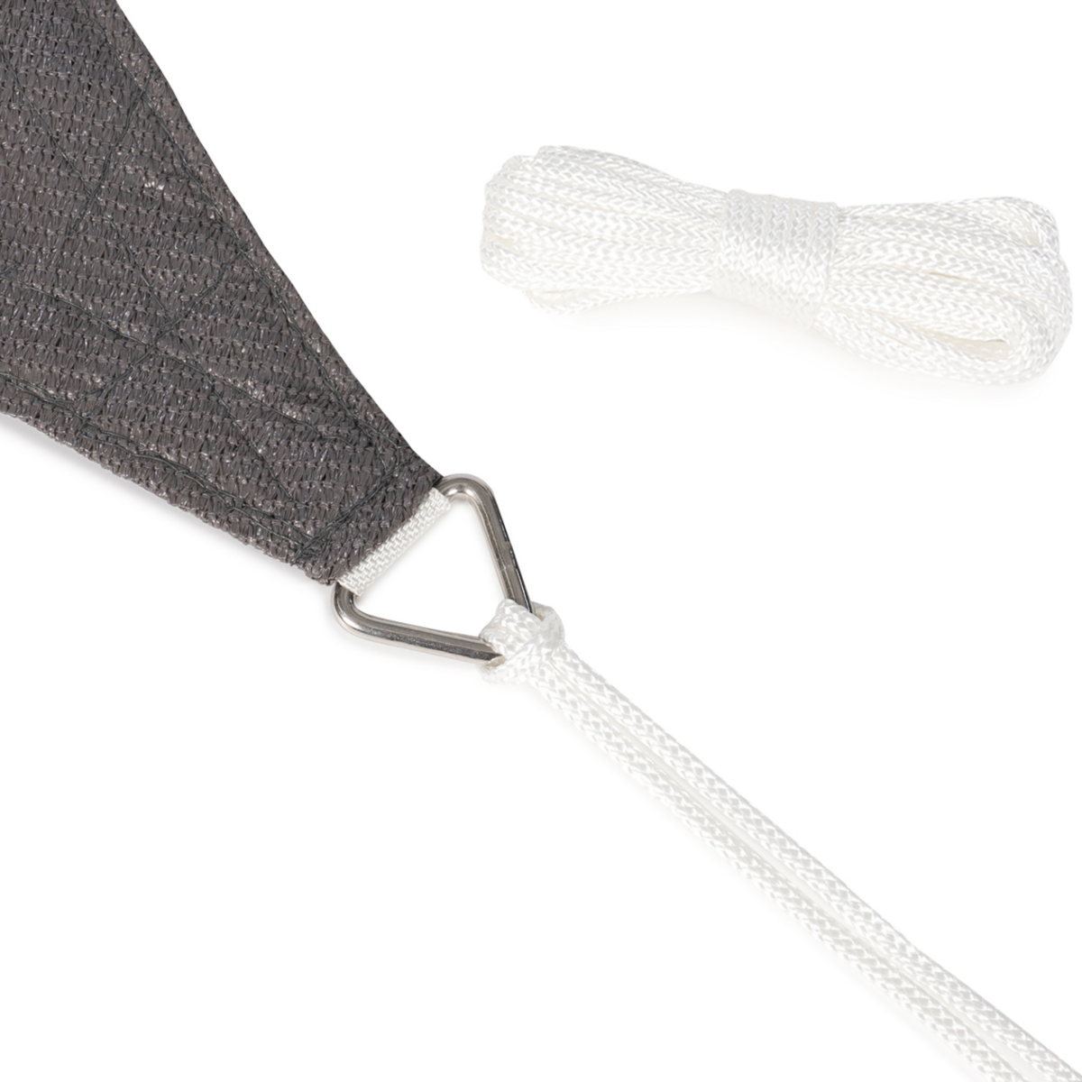 ID MARKET Voile d'ombrage triangulaire 5x5x5 M gris
