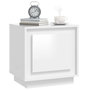 Voir la diapositive 4 : VIDAXL Table de chevet blanc brillant 44x35x45 cm bois d'ingenierie