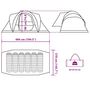 Voir la diapositive 6 : VIDAXL Tente familiale a dome 6 personnes marron impermeable